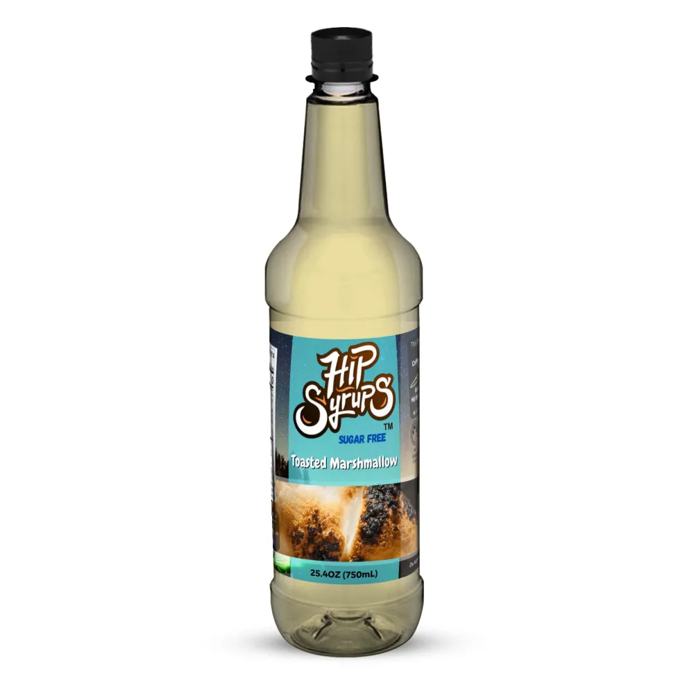 Hip Syrups - Toasted Marshmallow Sugar Free Simple Syrup Designed for Coffee, Hot Cocoa, Sugar Free