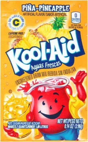 Kool-Aid Drink Mix, Pina-Pineapple (Pack of 6)