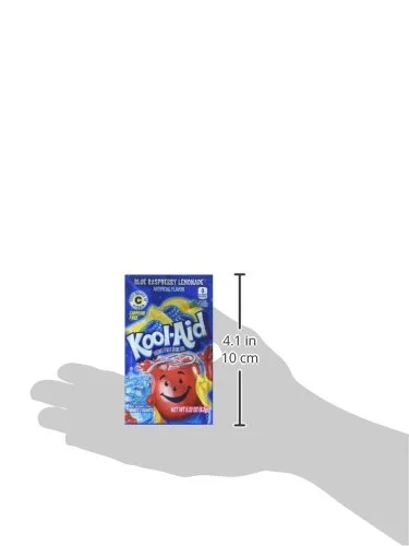Kool-Aid Twists Soft Drink Mix - Ice Blue Raspberry Lemonade Unsweetened, Caffeine Free, 0.22 oz/envelope (Pack of 15)