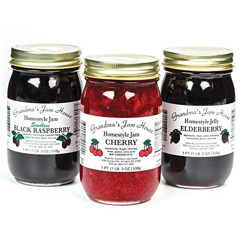 Homestyle Strawberry Rhubarb Jam - One Pint - Grandma's Jam House
