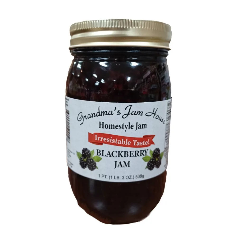 Blackberry Jam, Grandma’s Jam House, Homestyle Jam , 1 pint (1 jar)