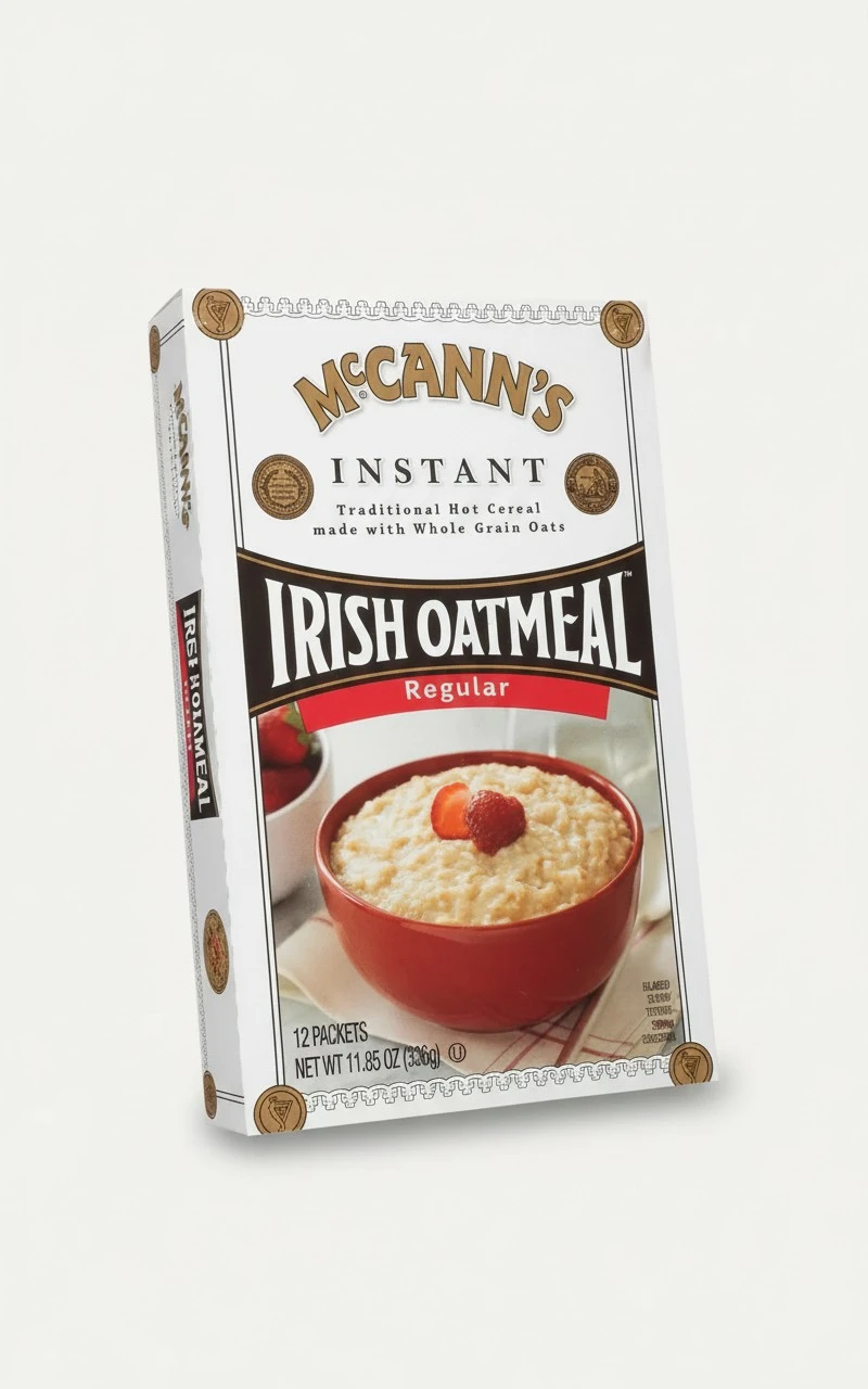 McCann’s Regular Instant Irish Oatmeal, 11.85 ounce, 12 Packets