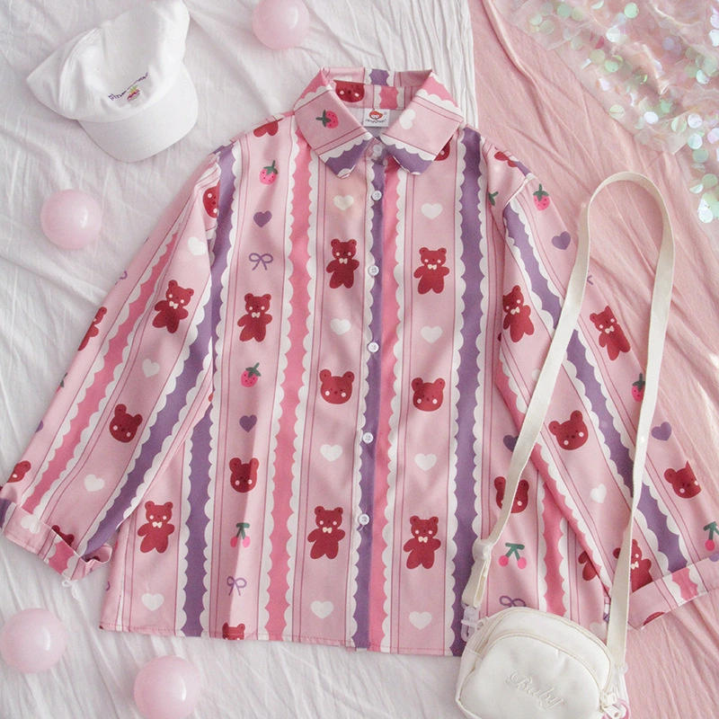 Xiasenjia Chiffon Shirt Girl Spring And Summer