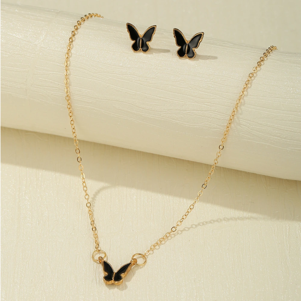 Butterfly Jewelry Set Creative Retro Simplicity