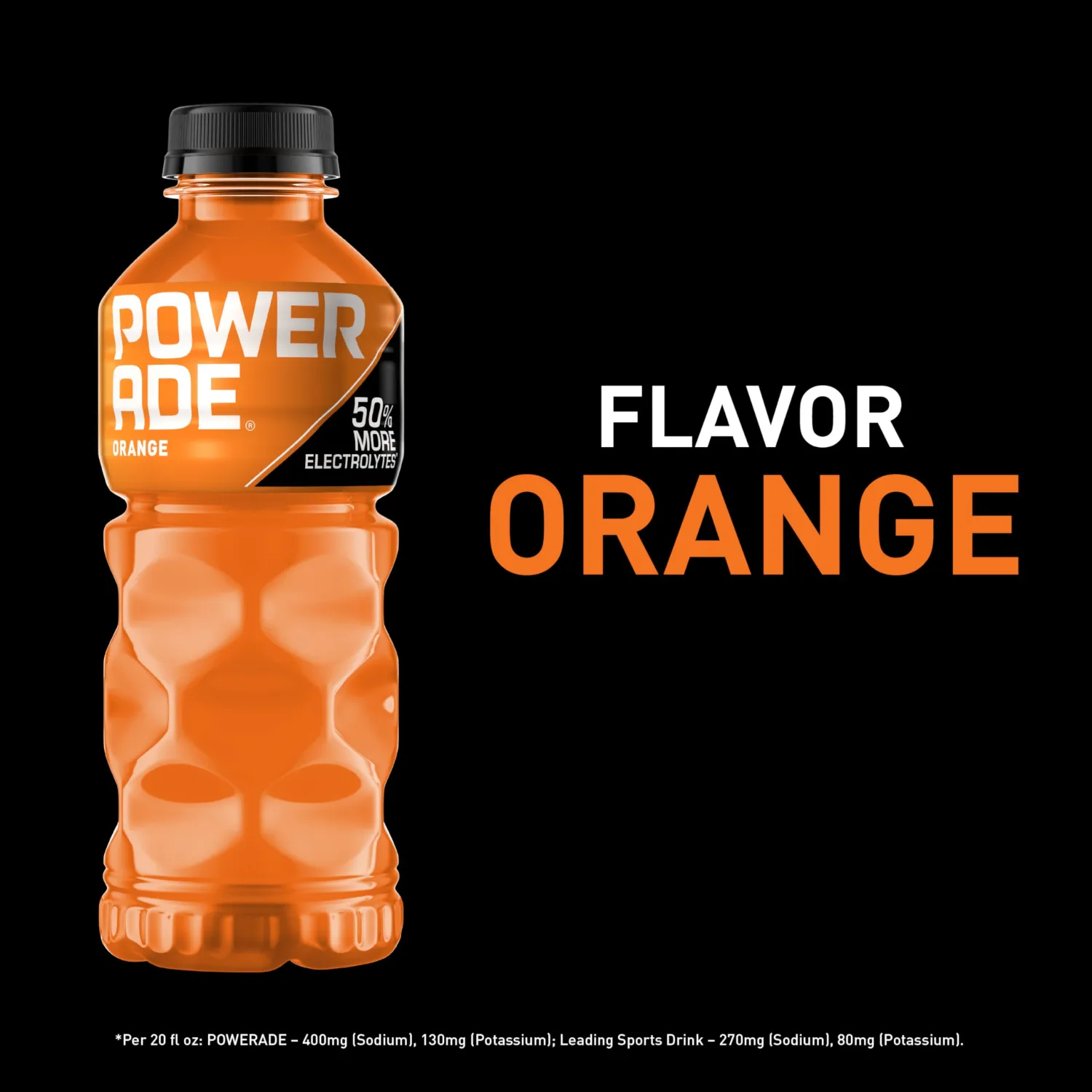 POWERADE Sports Drink Orange, 20 Ounce (Pack of 24)