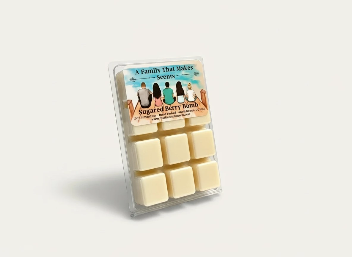 Sugar Cookie Wax Melts For Wax Warmer - Long Lasting - Pet-Friendly - Hand-Poured - Scented Wax Tarts- Choose Your Scent - Soy Melts - 6 Cubes Per Pack.