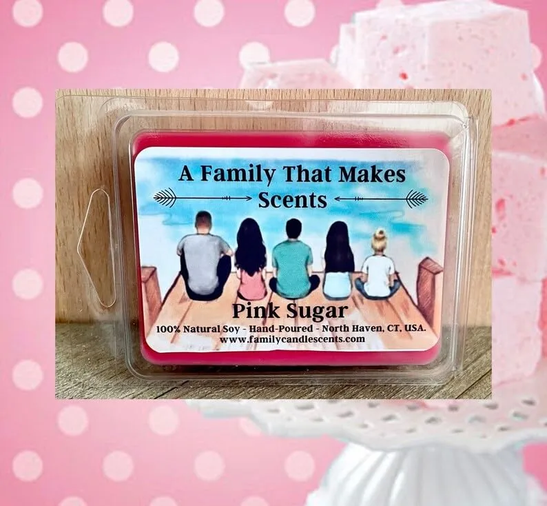 70 Scents- Strong Scent- Long Lasting - Eco-Friendly - Hand-Poured - Scented Wax Tarts- Choose Your Scent. Max Scent (Pink Sugar)