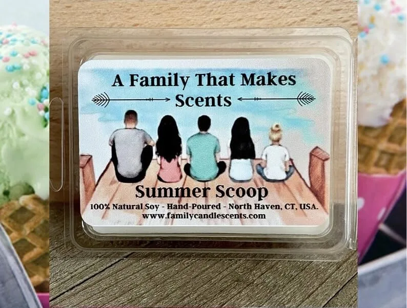 70 Scents- Strong Scent- Long Lasting - Eco-Friendly - Hand-Poured - Scented Wax Tarts- Choose Your Scent. Max Scent (Summer Scoop)