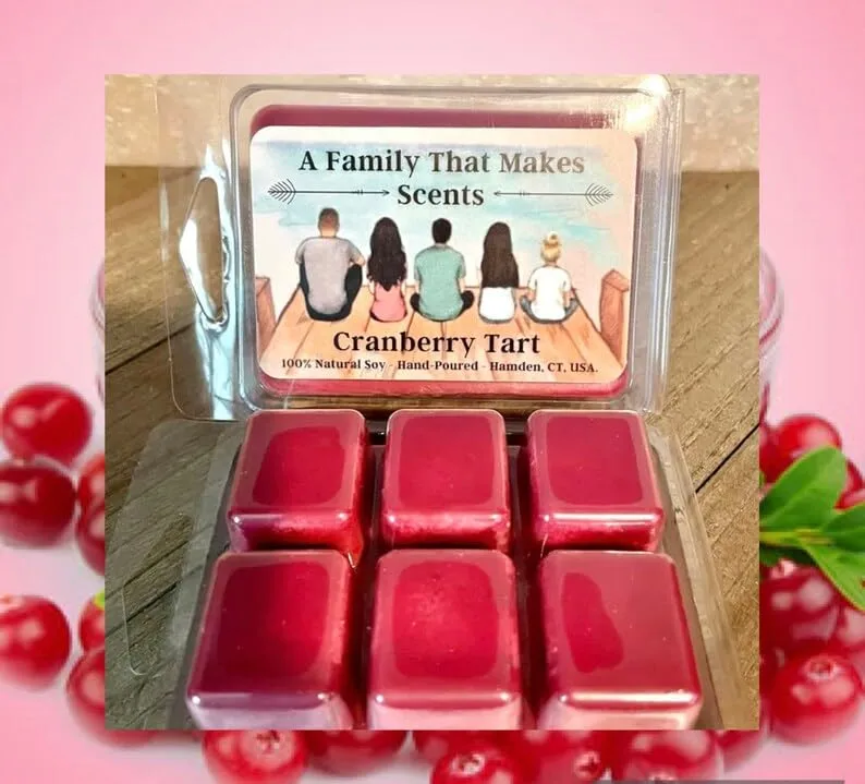 70 Scents- Strong Scent- Long Lasting - Eco-Friendly - Hand-Poured - Scented Wax Tarts- Choose Your Scent. Max Scent (Cranberry Tart)