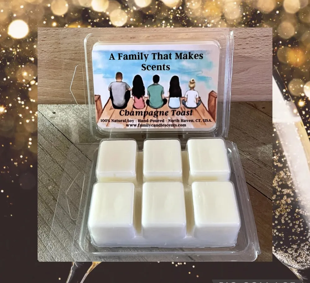 70 Scents- Strong Scent- Long Lasting - Eco-Friendly - Hand-Poured - Scented Wax Tarts- Choose Your Scent. Max Scent (Champagne Toast)