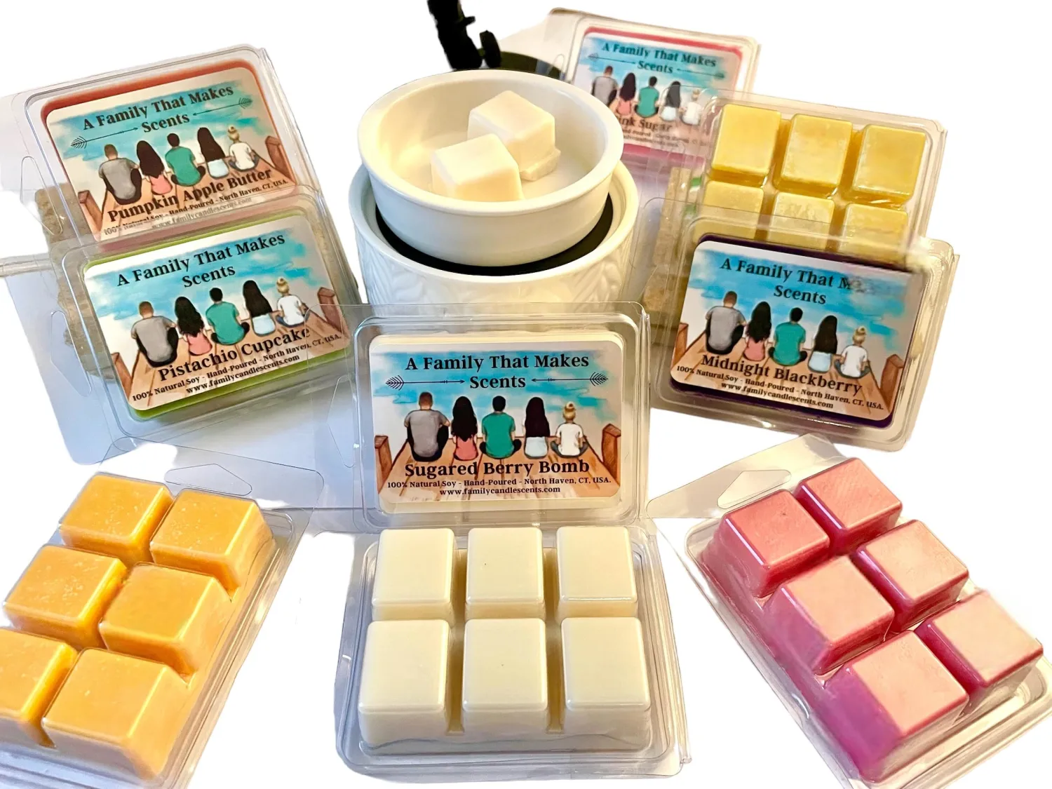 Georgia Peach Wax Melts - Long Lasting - Eco-Friendly - Hand-Poured - Scented Wax Tarts- Choose Your Scent. Max Scent (Juicy Georgia Peach)
