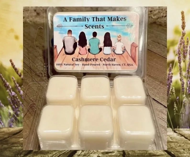 70 Scents- Strong Scent- Long Lasting - Eco-Friendly - Hand-Poured - Scented Wax Tarts- Choose Your Scent. Max Scent (Cashmere Cedar)