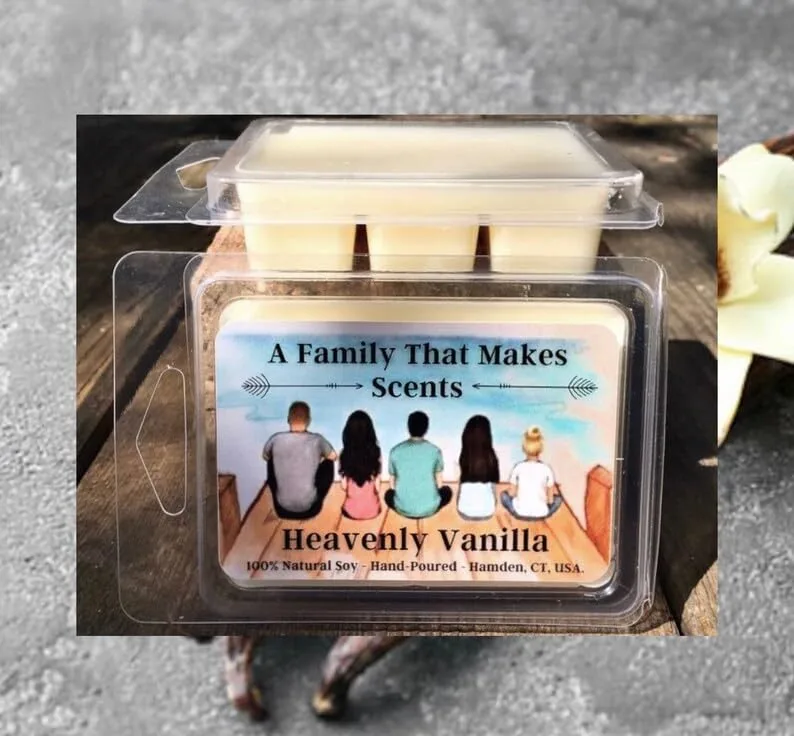 70 Scents- Strong Scent- Long Lasting - Eco-Friendly - Hand-Poured - Scented Wax Tarts- Choose Your Scent. Max Scent (Heavenly Vanilla)