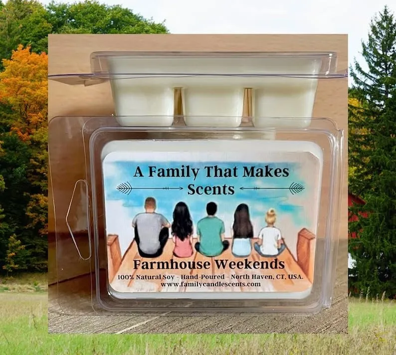 Strong Scented Wax Melts For Wax Warmers- Long Lasting - Pet Friendly - Hand-Poured - Scented Wax Tarts- Choose Your Scent. Max Scent (Farmhouse Weekends)