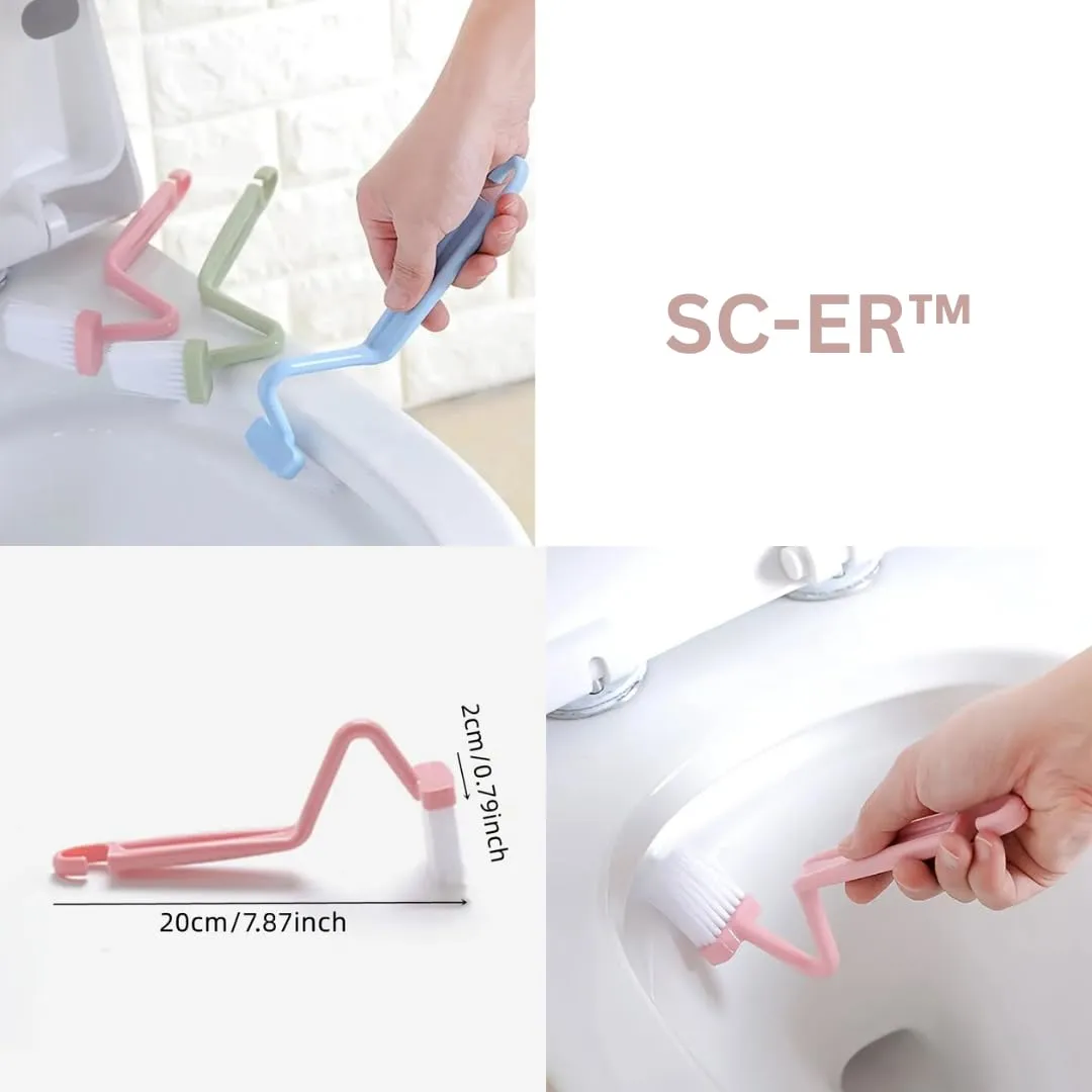3PK Clorox®' Toilet Bowl Cleaner Clinging Gel with Bleach - Ocean Mist/Cool Wave Scent - 24 Fl Oz EACH + 2pk Microfiber Cleaning & Dust Removal Gloves + 1 Plastic V-Type Toilet Brush