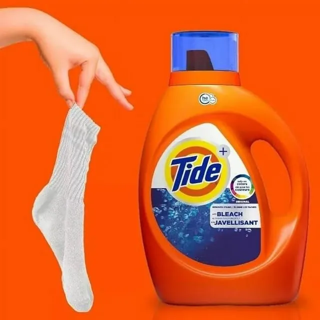 Tide Plus Bleach Alternative HE Turbo Clean Liquid Laundry Detergent, 115 fl oz, 74 Loads