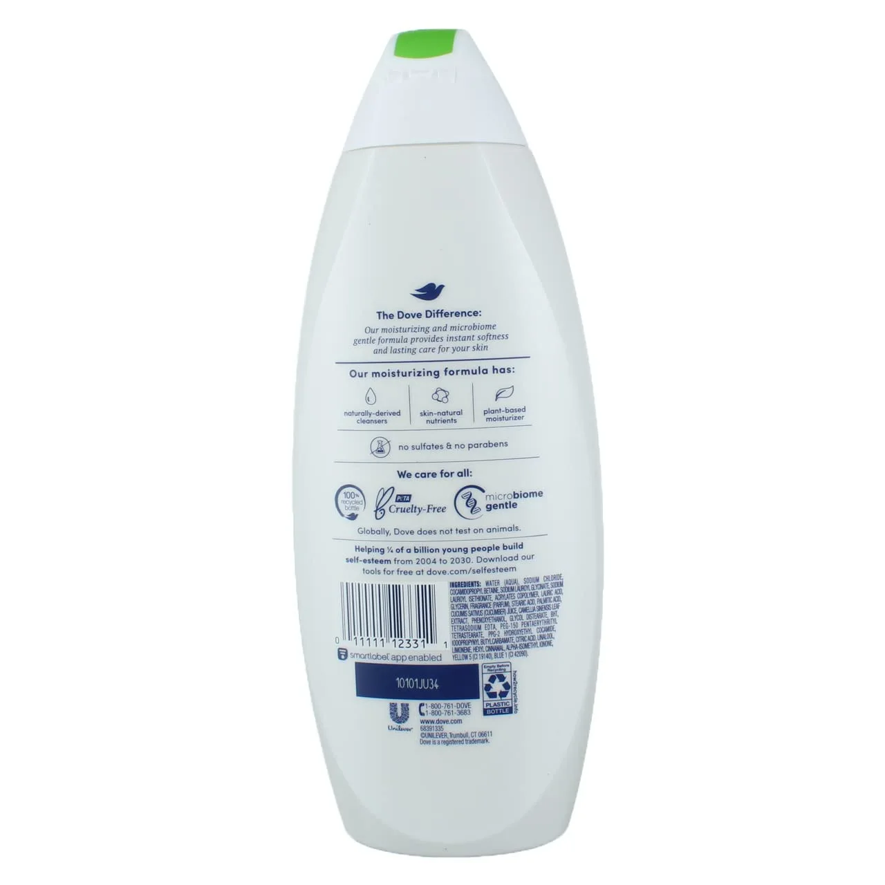 Dove go fresh Refreshing Body Wash Revitalizes and Refreshes Skin Cucumber and Green Tea Effectively Washes Away Bacteria While Nourishing Your Skin 11 oz