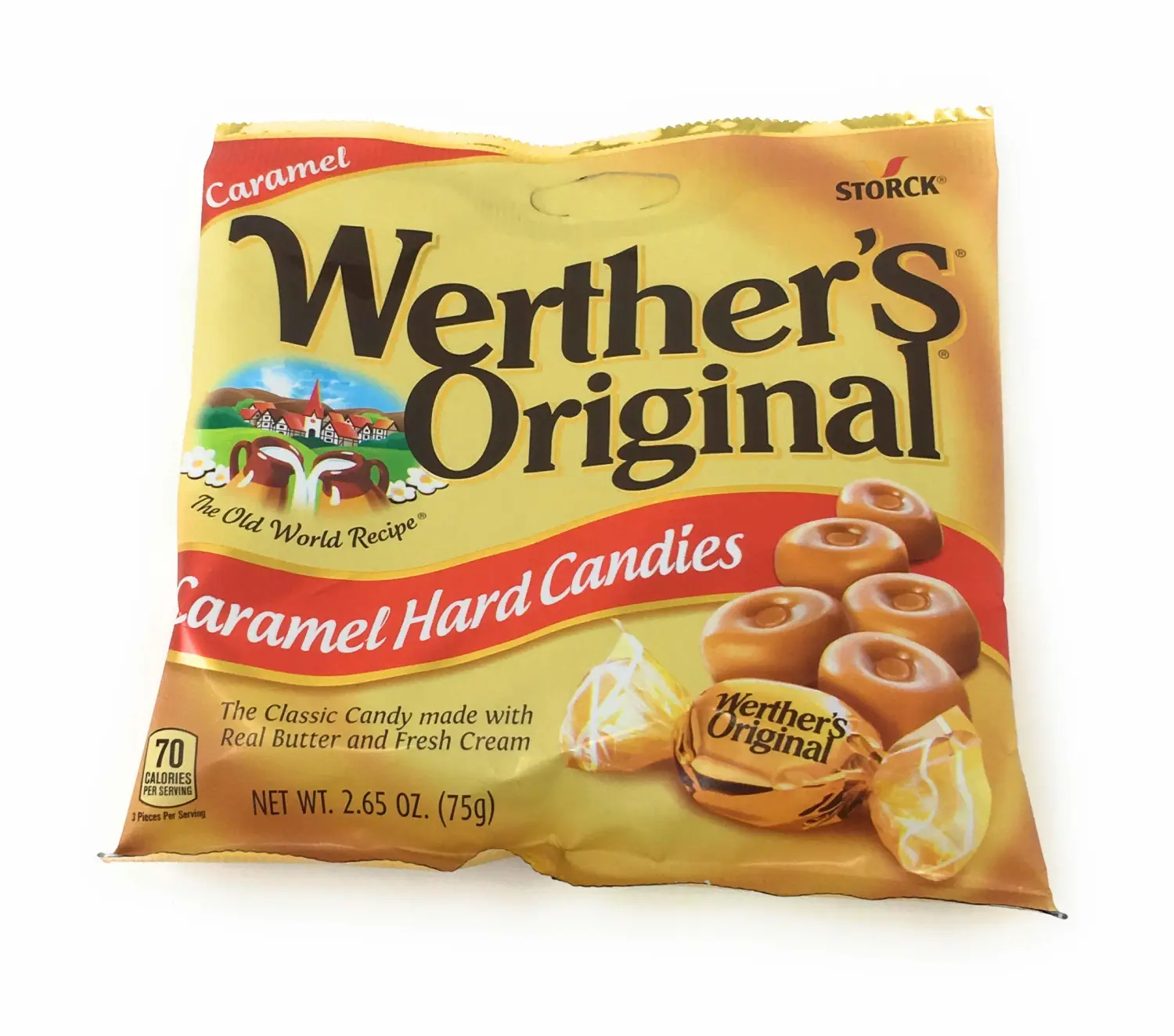 Werthers Bundle (4 Items) Variety Pack (Original Hard Candies/Chewy Caramels/Creamy Caramel Filled/Caramel Apple Filled)