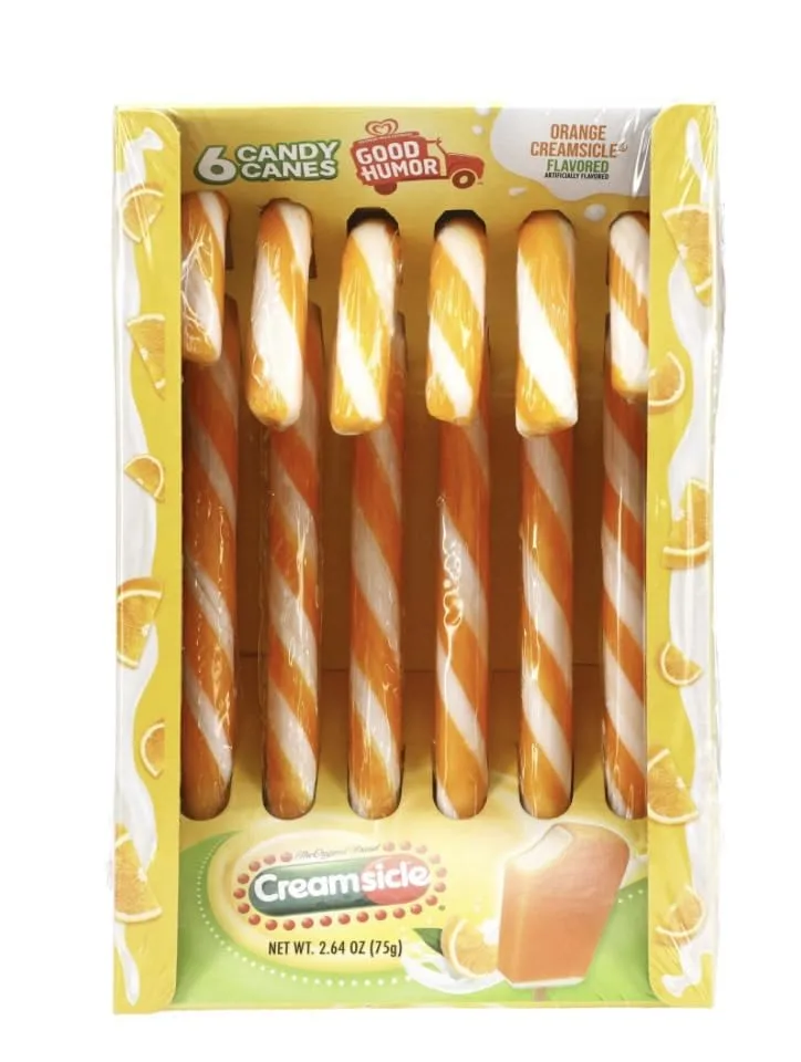 Good Humor Orange Creamsicle Candy Canes - 2.64oz 6ct Box
