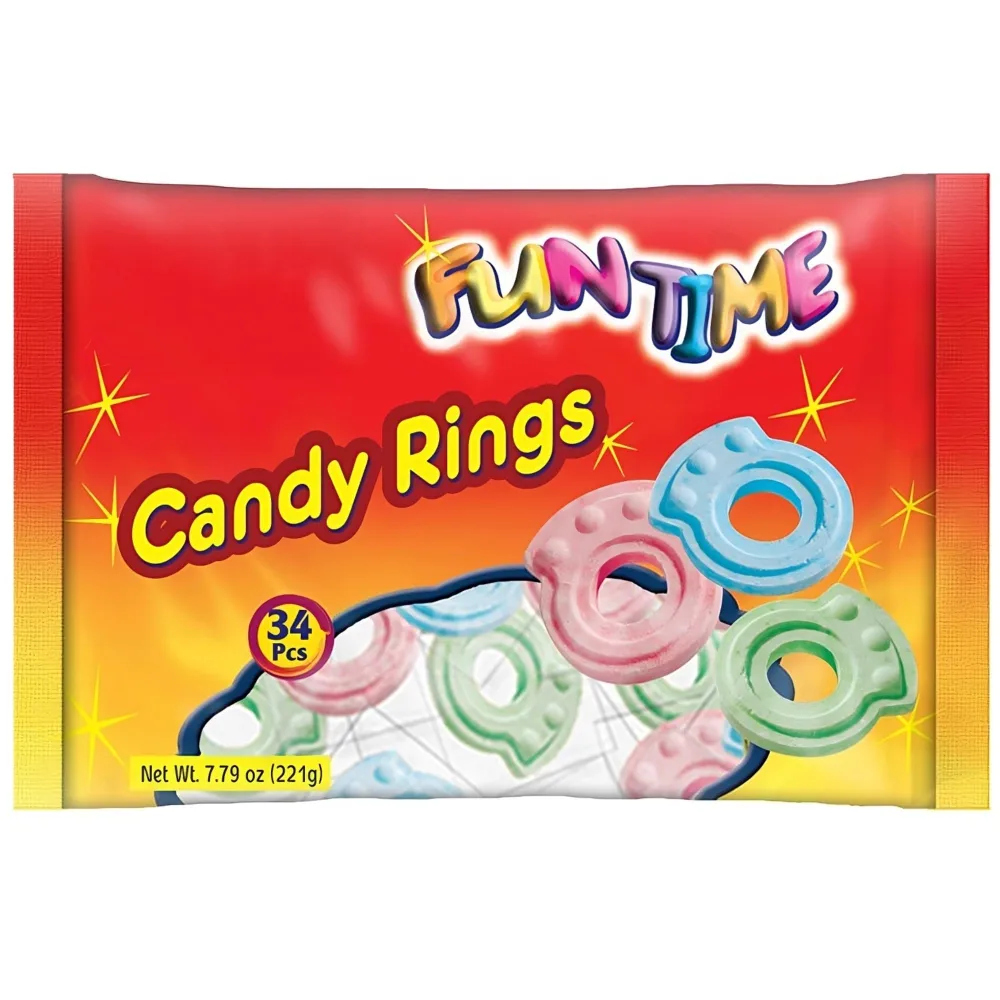 Snacktery Candy Rings for Kids - Pack of 32 Individually Wrapped Candy Ring - Candy Jewelry to Create Playful, Delicious Memories - Ring Candy Party Favors for Birthday, Summer Camps & More