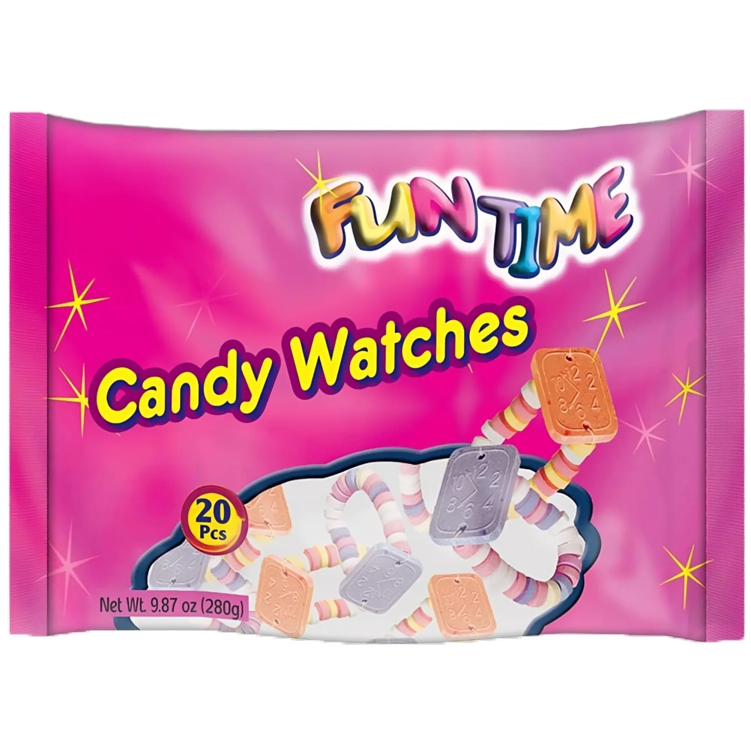 Snacktery Candy Bracelet Watches - Pack of 20 Candy Bracelets Individually Wrapped - Candy Jewelry to Create Playful, Delicious Memories - Candy Party Favors for Birthday, Summer Camps & More