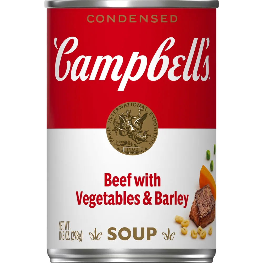 Campbell's Condensed Beef Soup With Vegetables and Barley, 10.5 oz Can