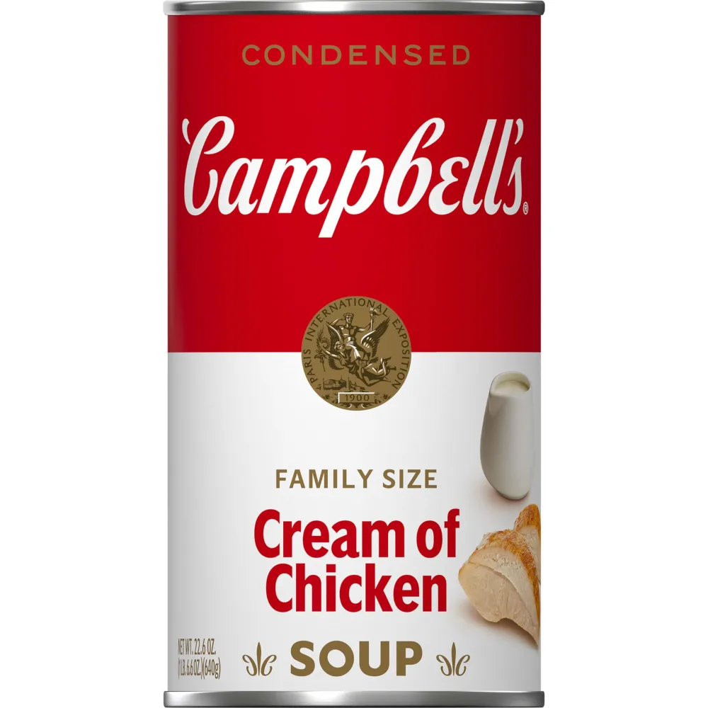 Campbell's Condensed Cream of Chicken Soup, Family Size 22.6 oz. Can