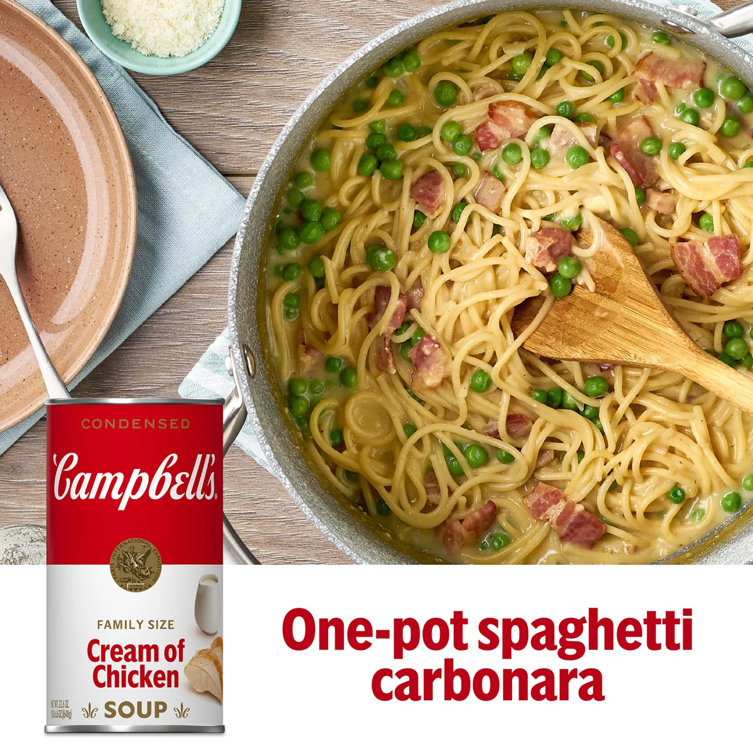 Campbell's Condensed Cream of Chicken Soup, Family Size 22.6 oz. Can