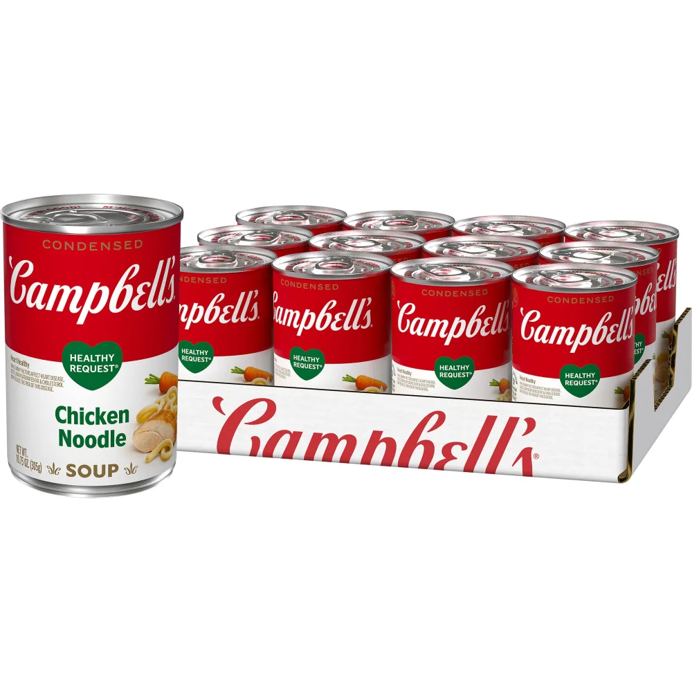 Campbell's Low Sodium Chicken With Noodle, 10.75-Ounce Cans (Pack of 12)