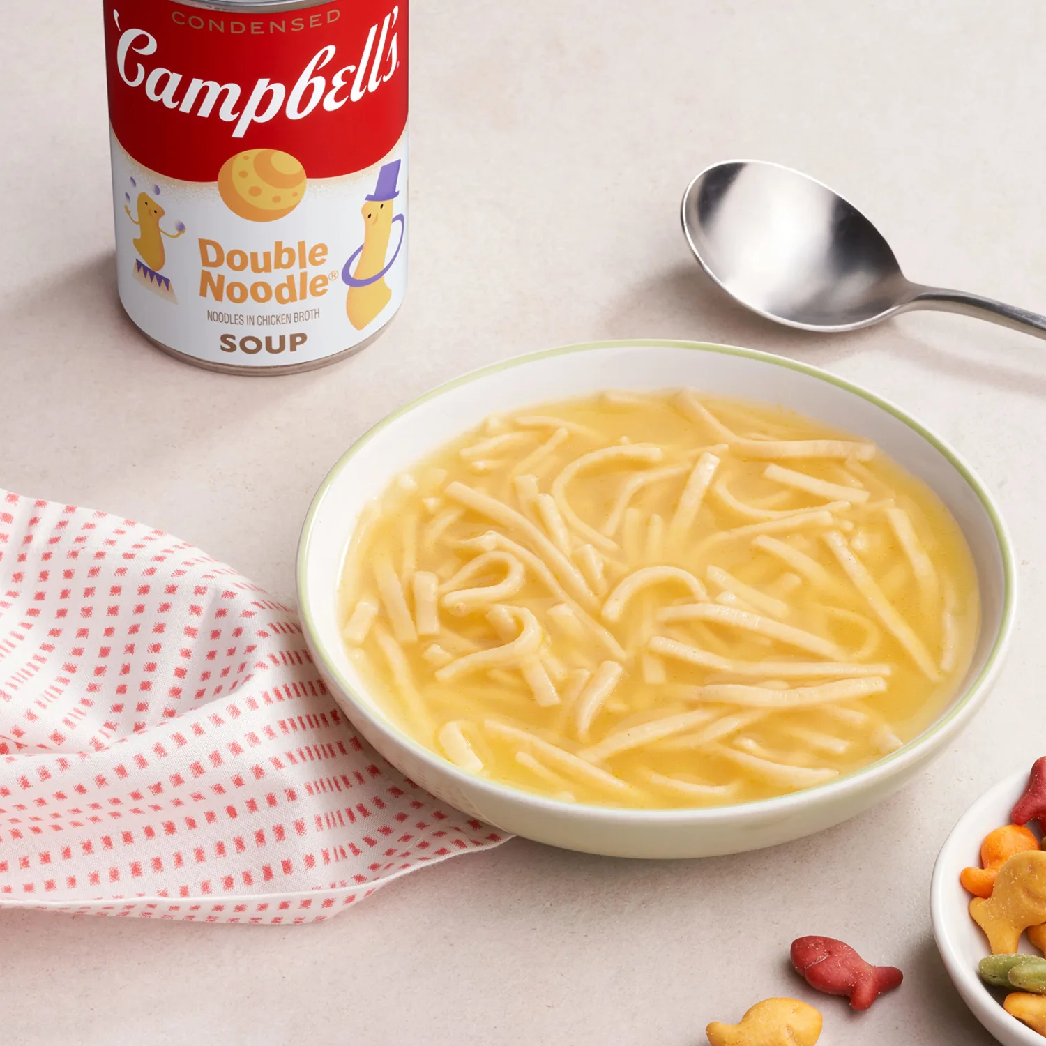 Campbell's Condensed Kids Soup, Double Noodle Soup, 10.5 Ounce Can (Pack of 4)