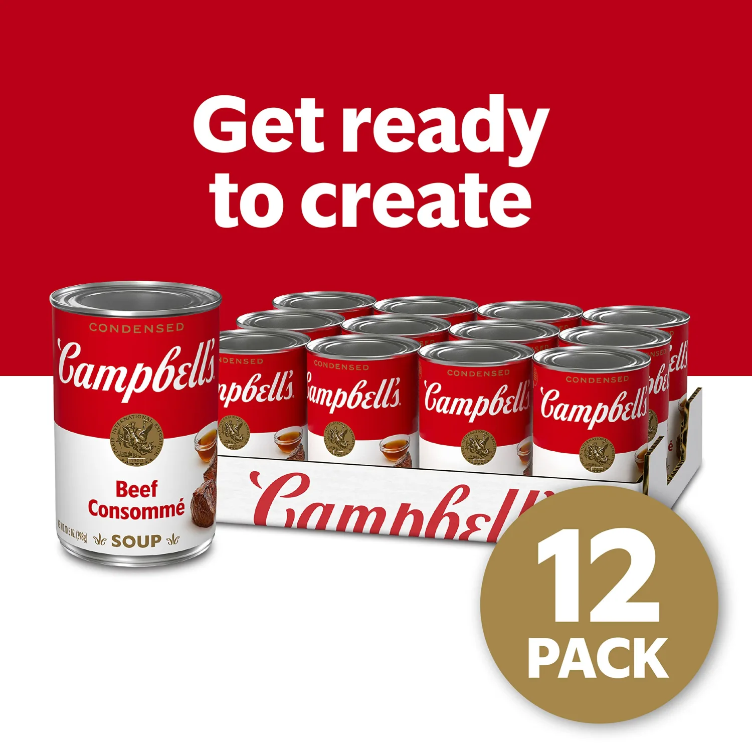 Campbell's Condensed Beef Consommé, 10.5 Ounce Can (Pack of 12)