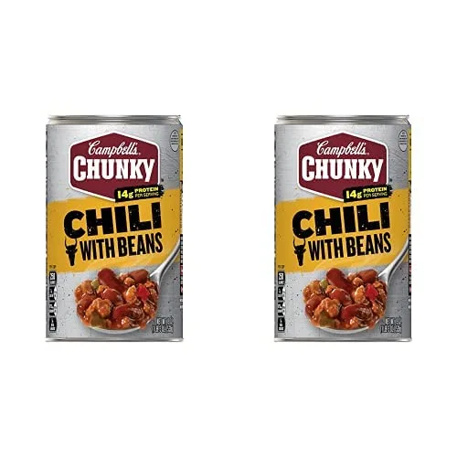Campbell's Chunky Chili with Beans, 19 oz (Pack of 2)
