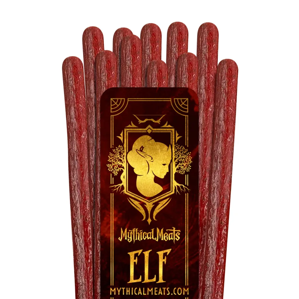 Mythical Meats Humanoid Flavor Elf 12-Pack Snack Sticks – Sweet Pepper Turkey – Dried & Dehydrated Meats Seasoned to Perfection – High Protein Snacks