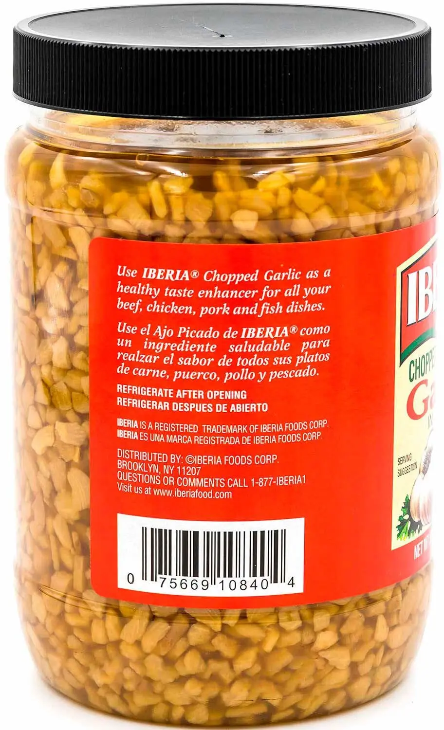 Iberia Chopped Garlic in Water, 32 oz