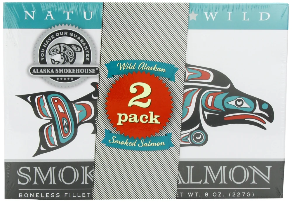 Alaska Smokehouse Smoked Salmon Duo Original, Sockeye, 16 Ounce