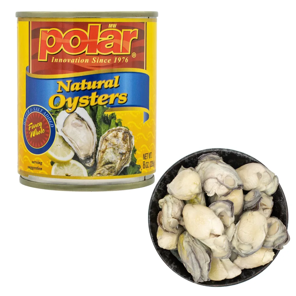 MW Polar Seafood, Boiled Whole Oyster, 8-Ounce (Pack of 12)