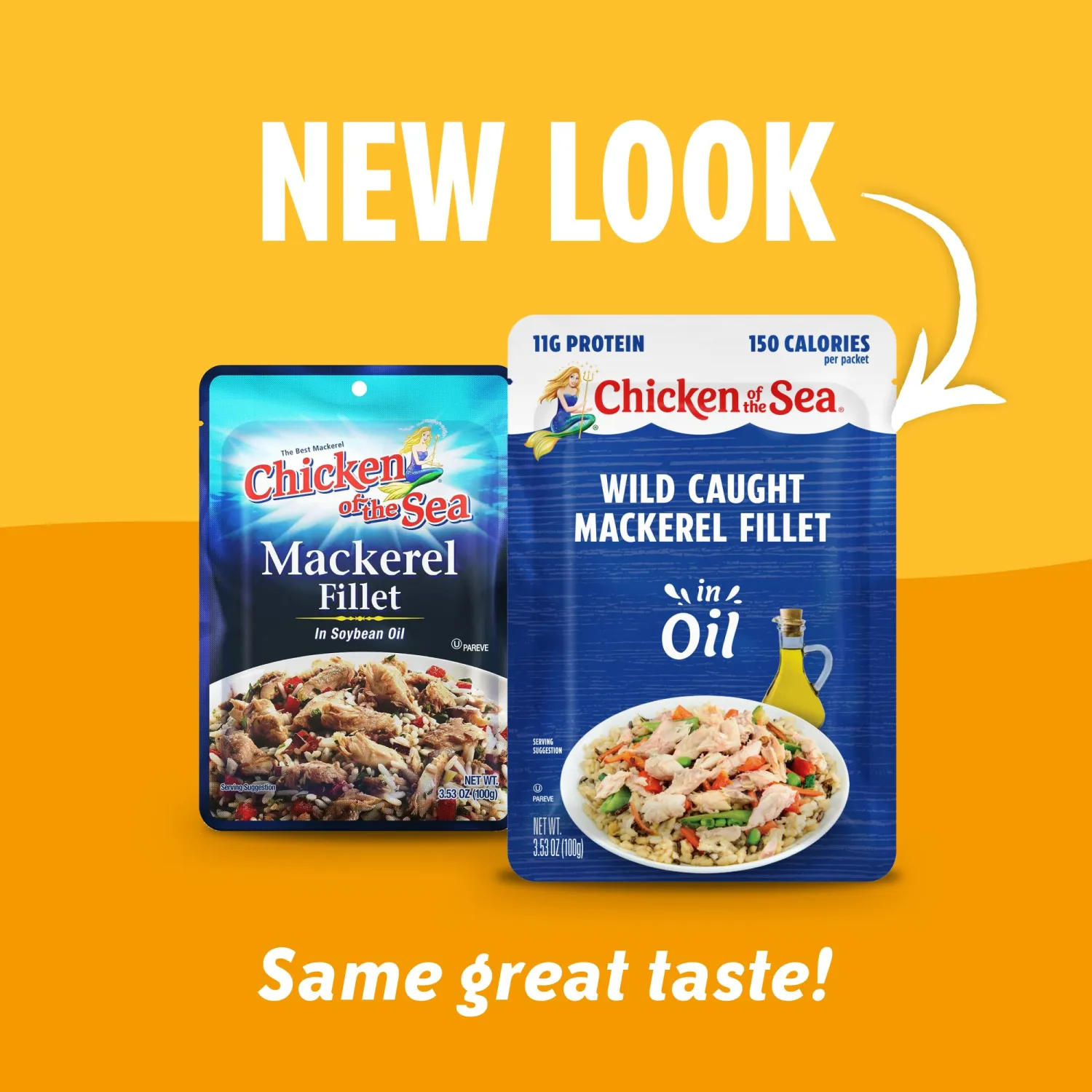 Chicken of the Sea Mackerel Wild Caught, 3.53-Ounce Packets (Pack of 24)