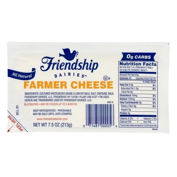 Friendship Dairies Farmer Cheese 6-pack 7.5 oz each