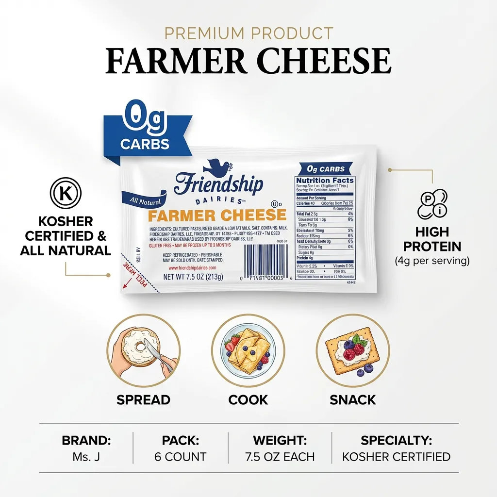 Friendship Dairies Farmer Cheese 6-pack 7.5 oz each