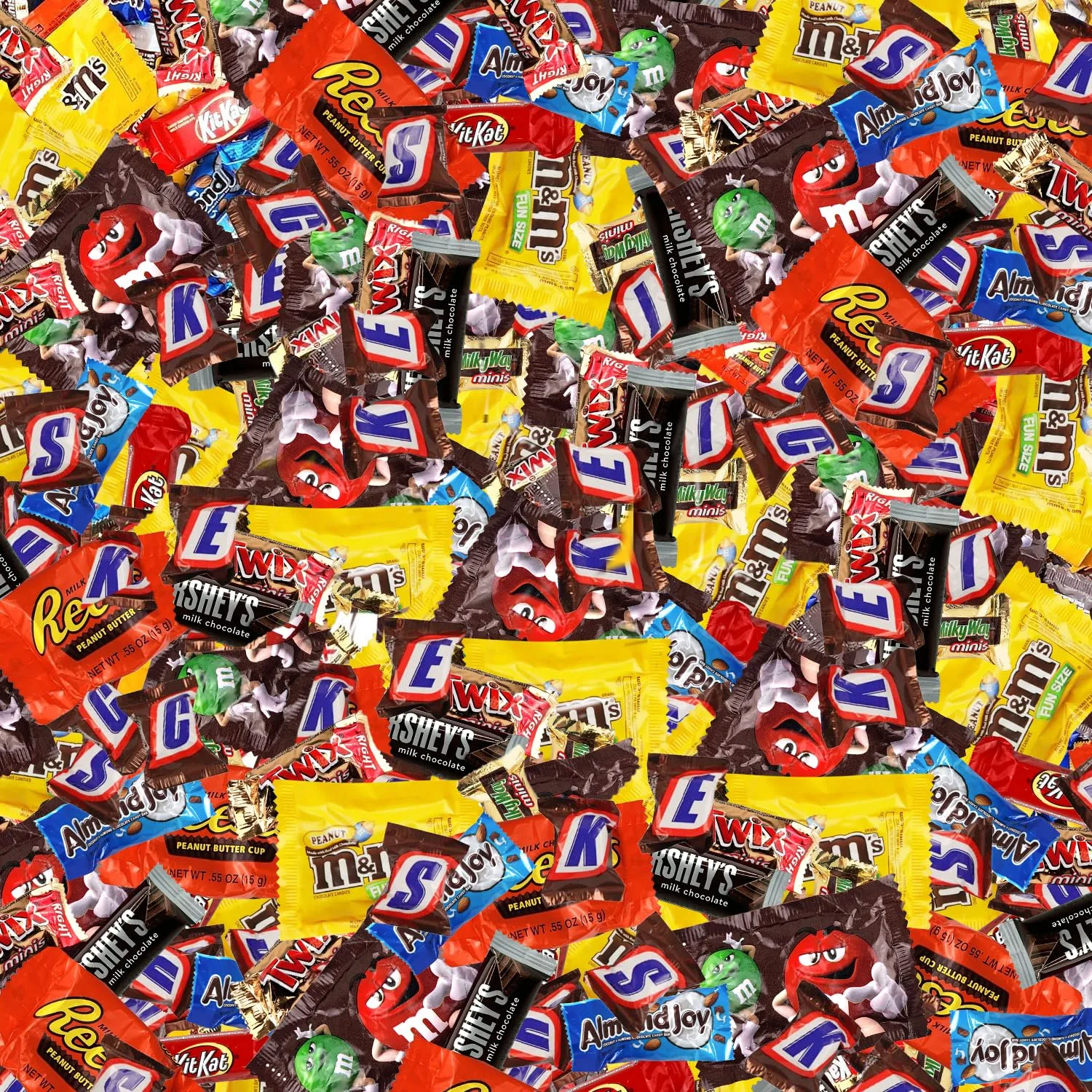Assorted Chocolate Candy Mix - Individually Wrapped Milk, Dark, and White Chocolates - 5lb Bulk Variety Pack for Snacking, Sharing, and Gifting - Ideal for Home, Office, and Events