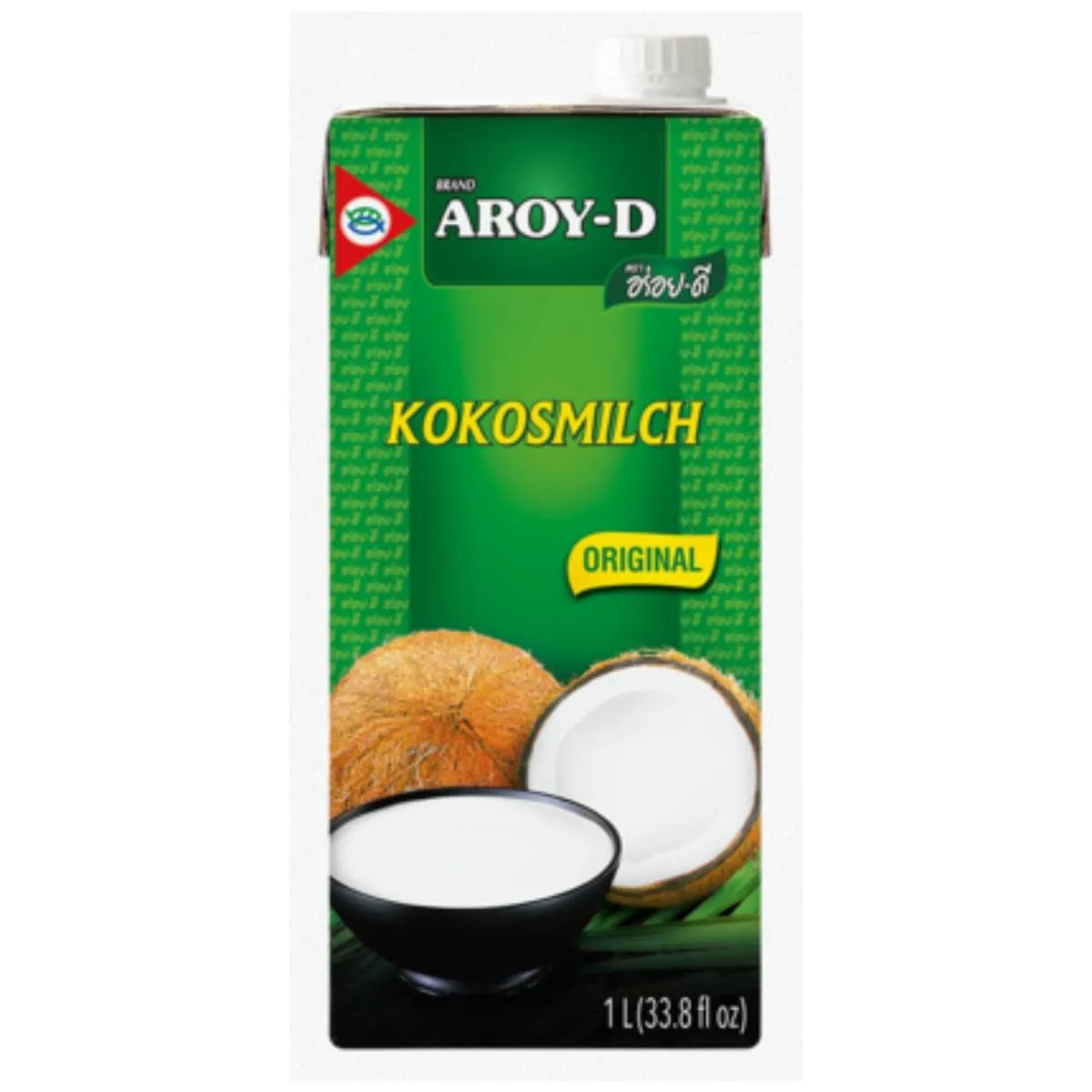 Aroy-D Coconut Milk, 33.8 Fluid Ounce (Pack of 6)