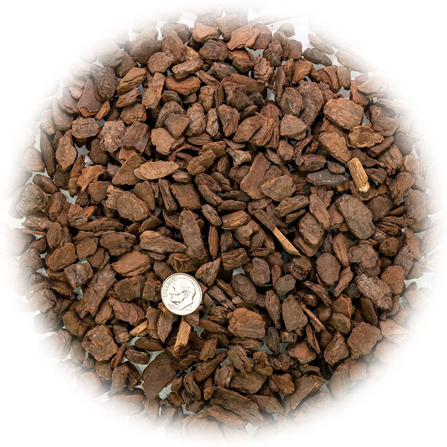 New Zealand Pinus Radiata Bark - Organic Hand Mixed New Zealand Orchiata Pine Bark for Orchids - Medium Chips 9-12mm - 2 Quart Bag