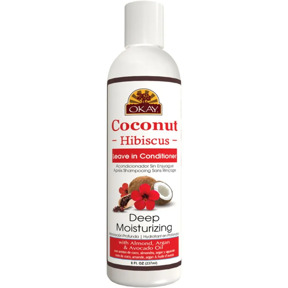 OKAY COCONUT and HIBISCUS LEAVE IN CONDITIONER 8.oz / 237ml