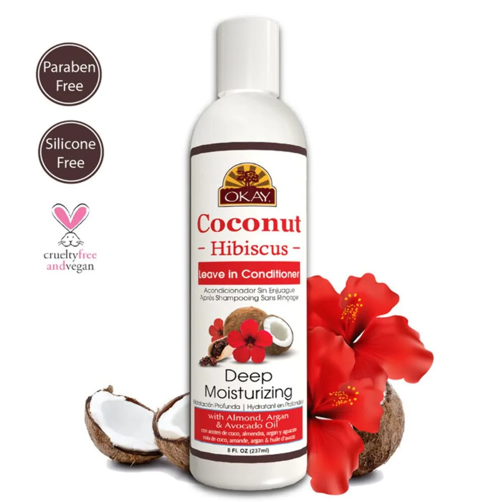 OKAY COCONUT and HIBISCUS LEAVE IN CONDITIONER 8.oz / 237ml