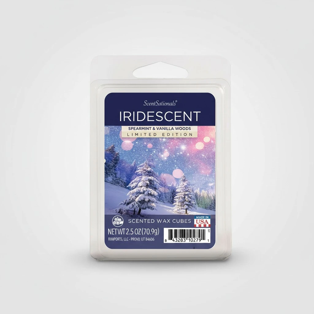 Scentsationals Scented Wax Cubes - Iridescent - Fragrance Wax Melts for Warmers - Home Air Freshener Tart Pack - Wickless Candle House & Spa Aroma Decor Gift - 2.5oz