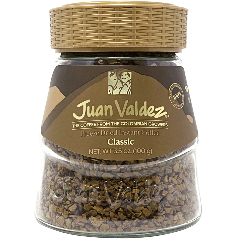 Juan Valdez Freeze Dried Coffee, Classic Flavor 3.5 oz - Premium Colombian Coffee