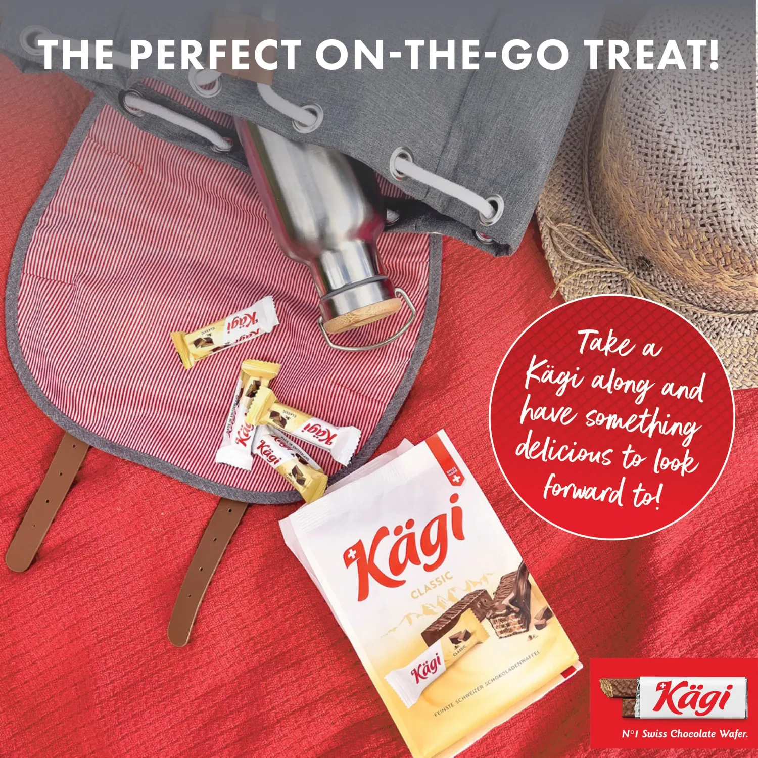 Swiss Milk Chocolate Covered Mini Wafers Cookies by Kägi, Crispy Coated Sweet Snacks, Premium Individually Wrapped Treats, Chocolate Gift, Classic Kägi, 125g Bag