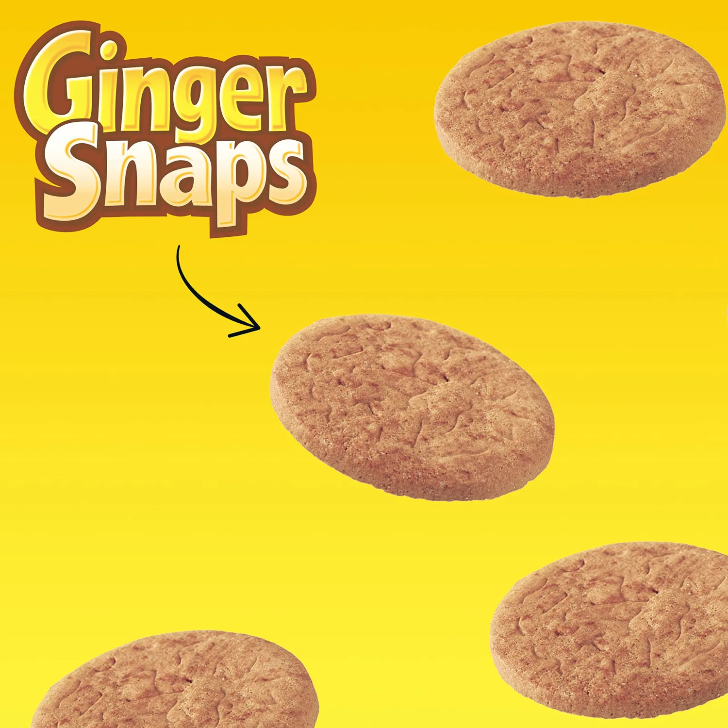 Ginger Snaps Cookies, Ginger Cookies, 6 - 16 oz Boxes