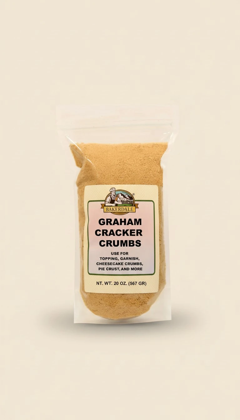 Bakerdale Graham Cracker Crumbs, 20 ounce resealable pouch
