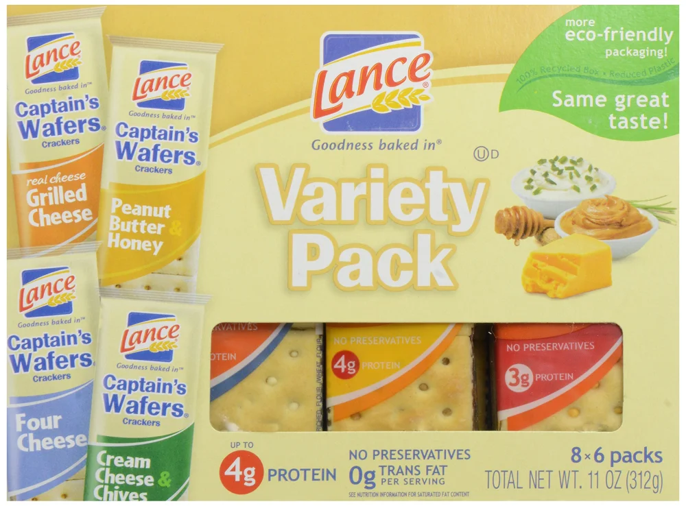 Lance Captain Choice Variety Pack Sandwich Crackers, 11 oz